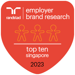 Randstad Employer Brand Research - 2019 Perusahaan Paling Menarik di Singapura (ke-3) - 2023 Perusahaan Paling Menarik di Singapura (ke-9)