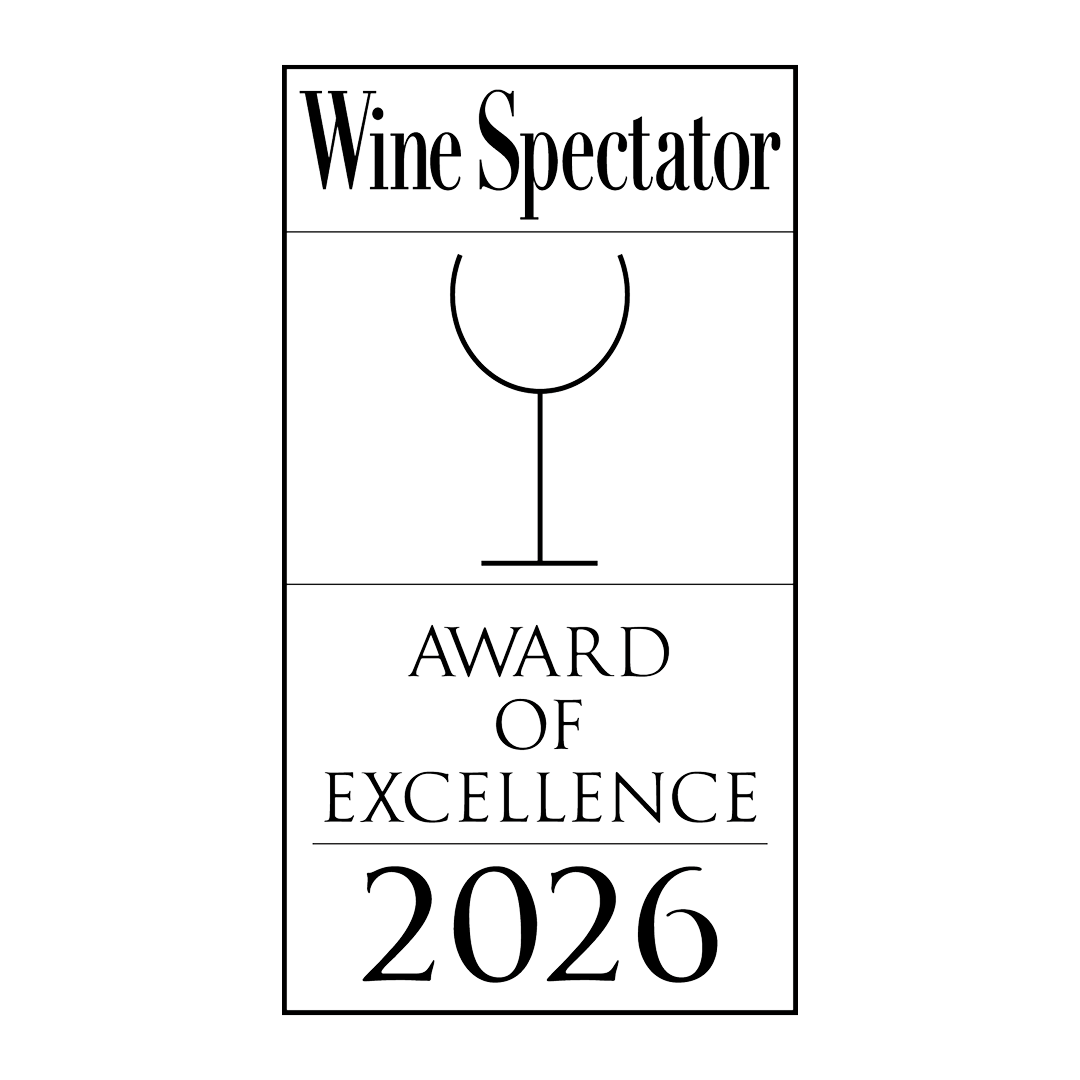 2025 – 2026 Wine Spectator Award: Award of Excellence