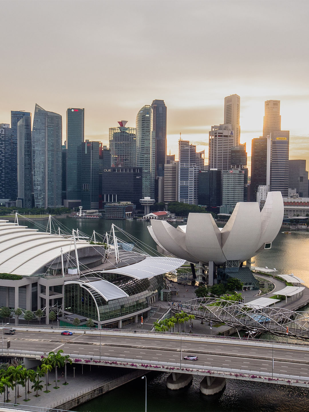 Tempat yang ideal untuk aktivitas luar ruangan di Singapura, dekat Marina Bay Sands