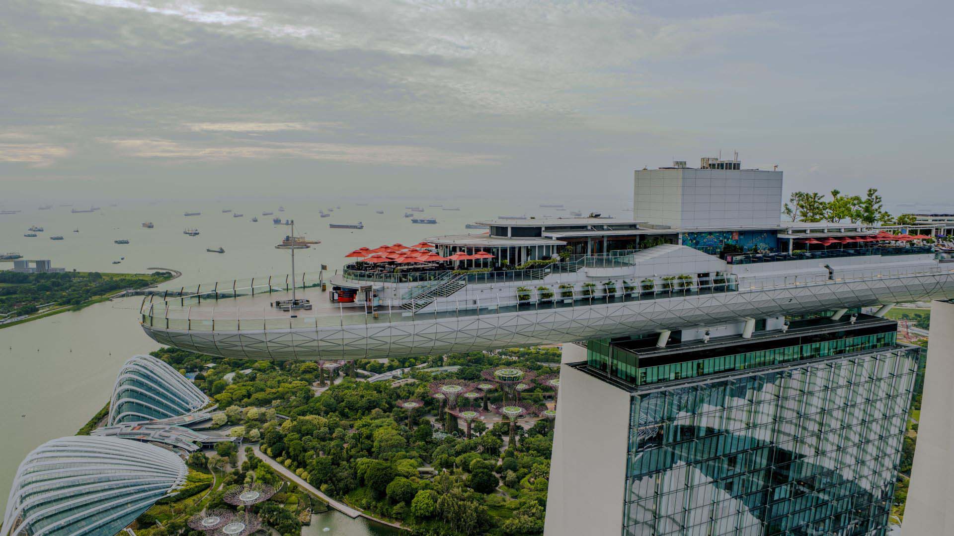 Pemandangan Spectra tanpa halangan di Skypark Observation Deck
