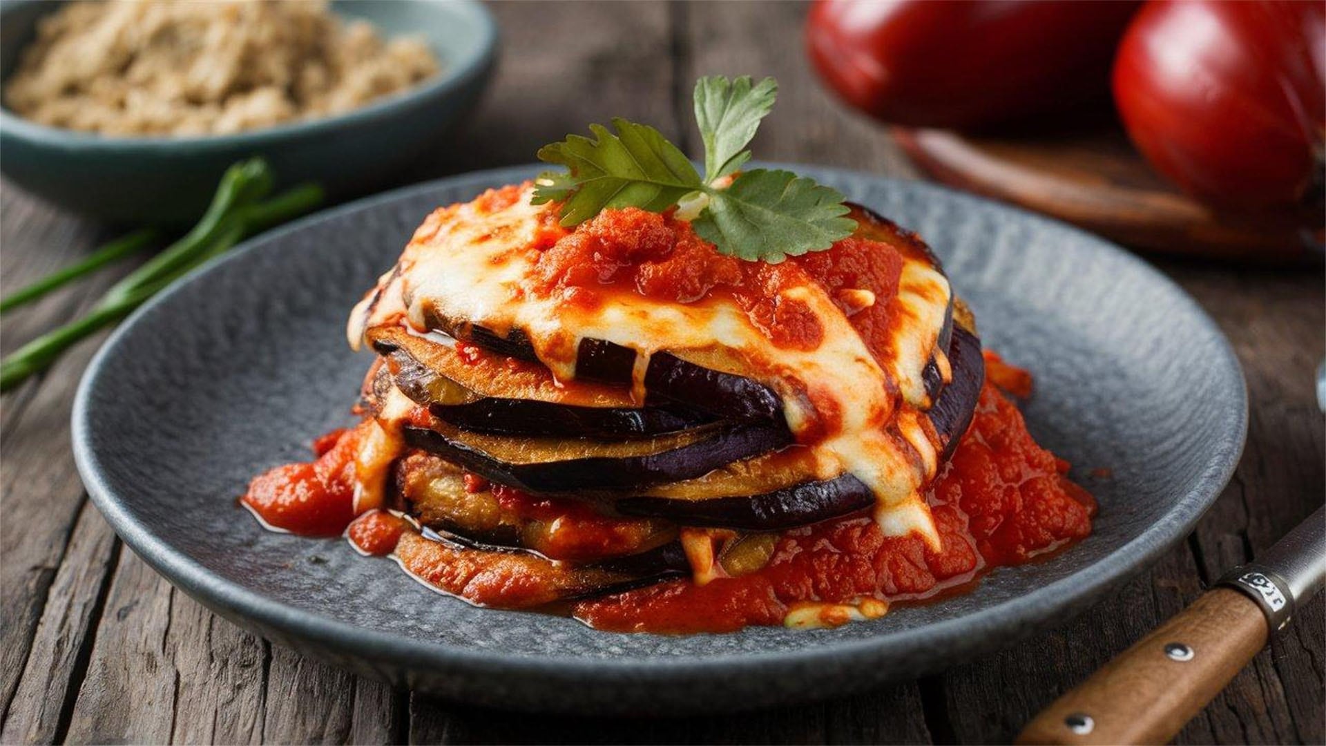 Eggplant parmigiana, hidangan klasik Italia yang disajikan di LAVO