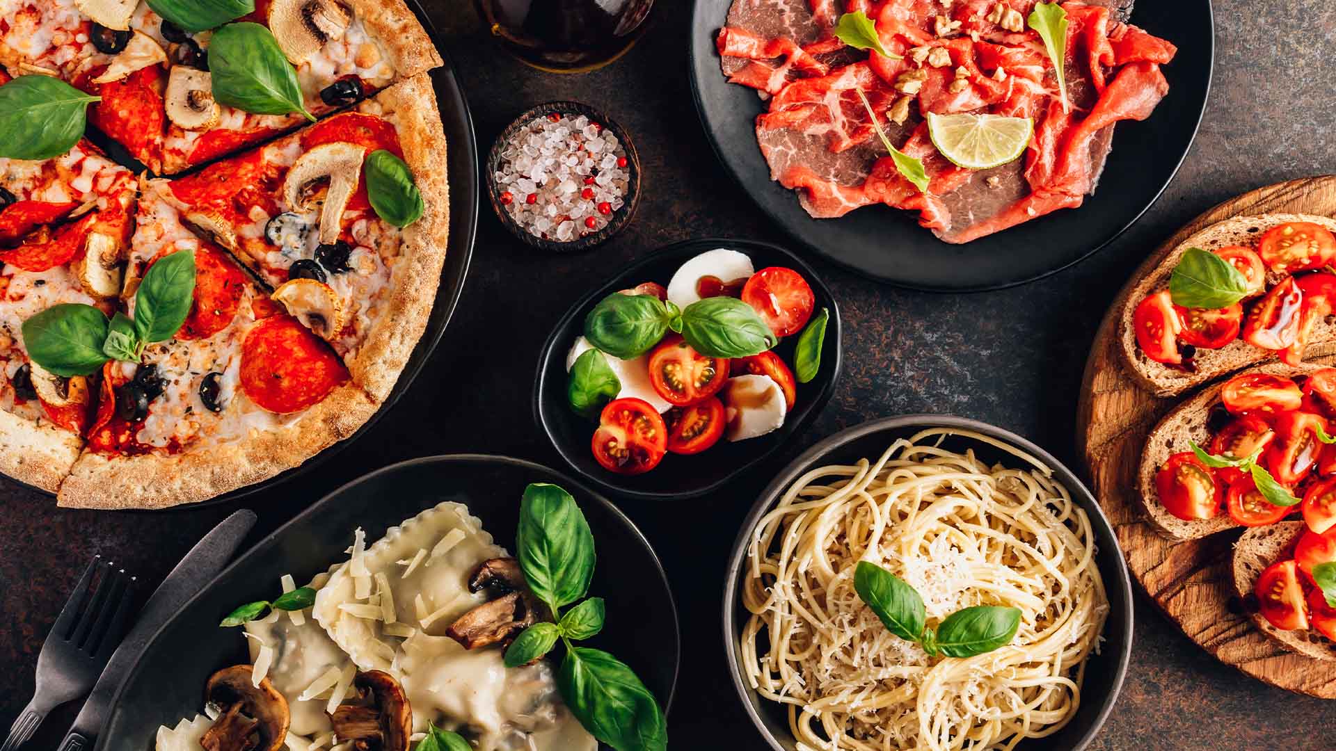 Pilihan hidangan Italia yang lazim dijumpai di Restoran Italia di Singapura