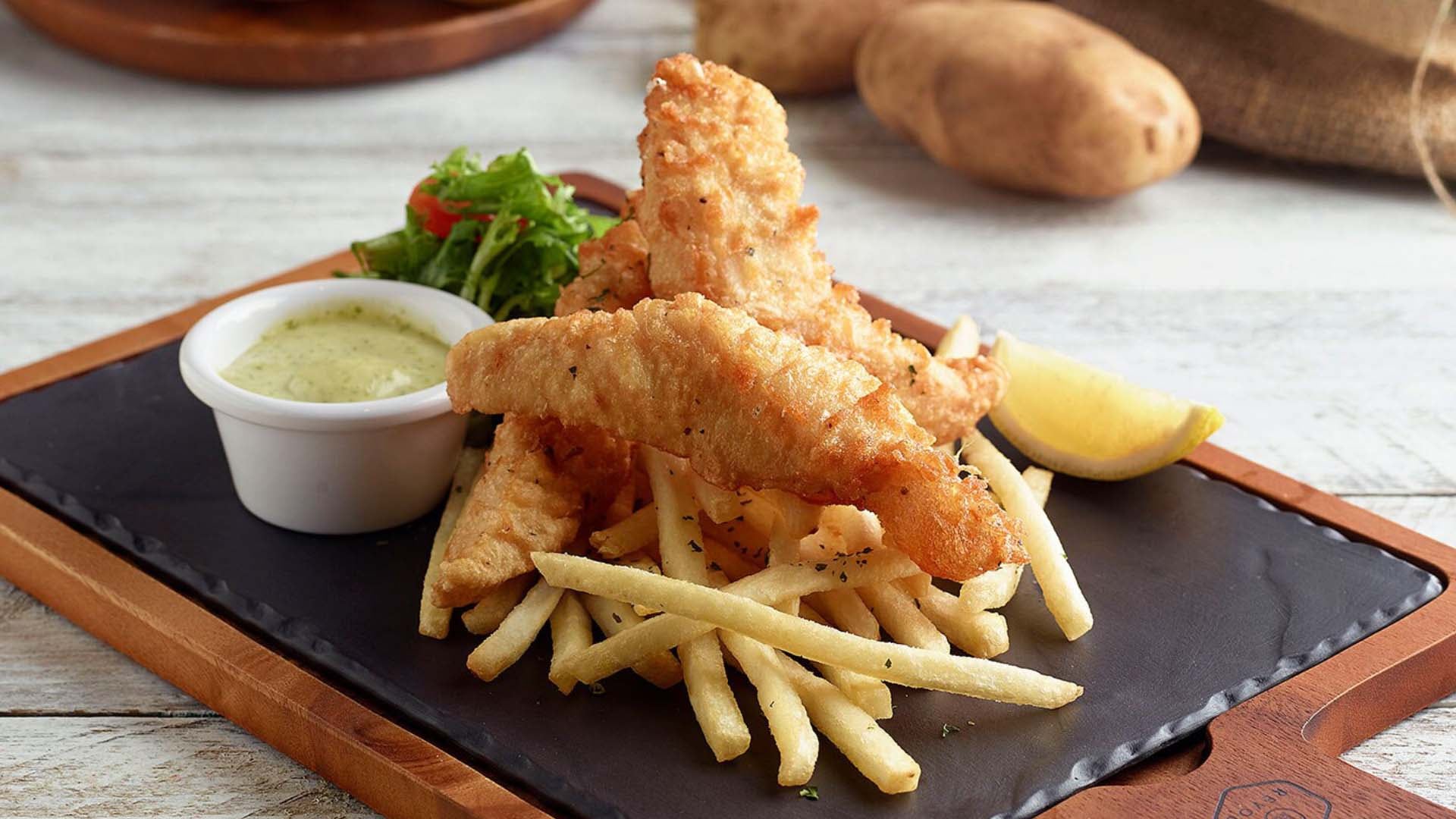 Fish and Chips dari Beanstro, Restoran sekaligus kafe Barat Halal di Singapura