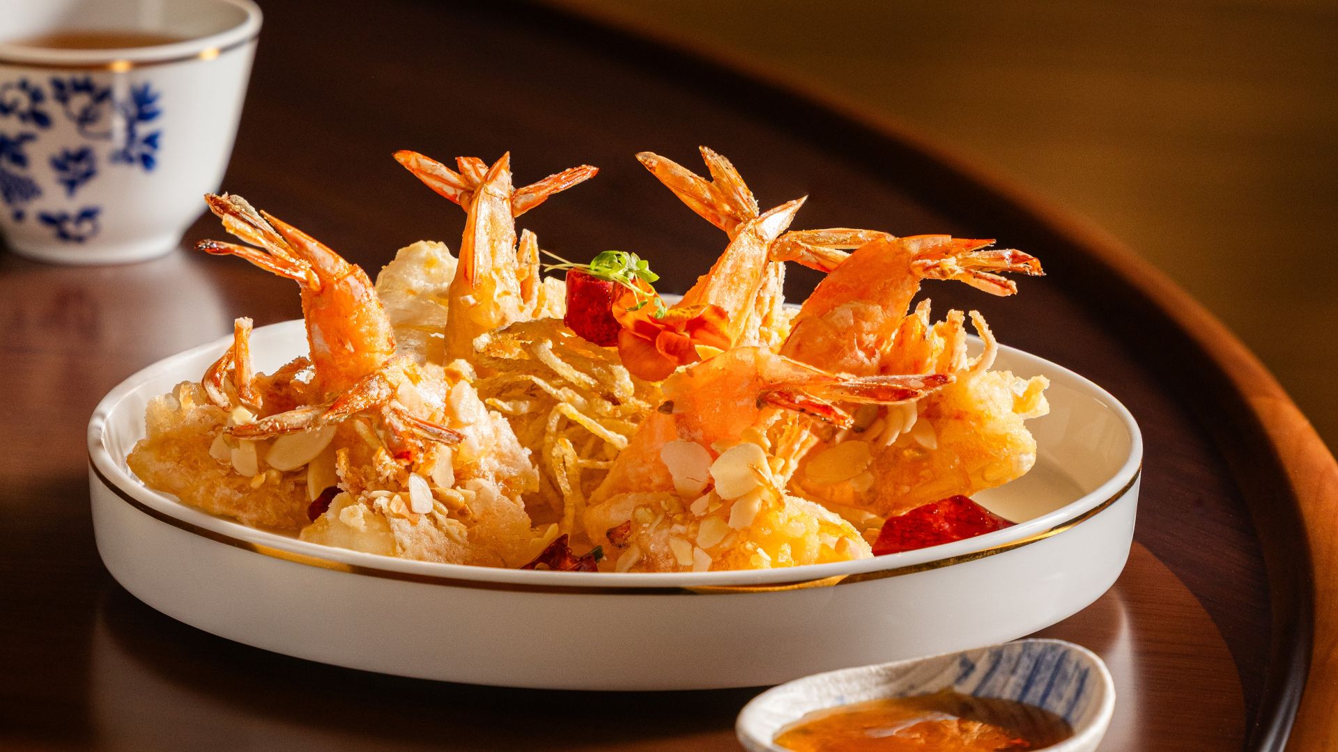 Beijing-Style Crispy Prawns with Nuts in Sweet & Sour Sauce