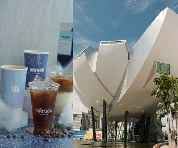 Kafe pop-up JJ Lin's Miracle Coffee di Marina Bay Sands