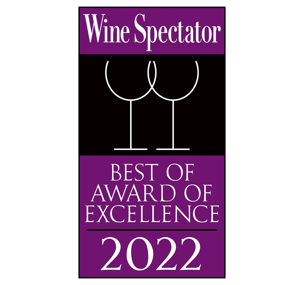 Wine Spectator 2022 - Best of Award of Excellence