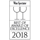 Wine Spectator’s 2018 — Best of Award of Excellence