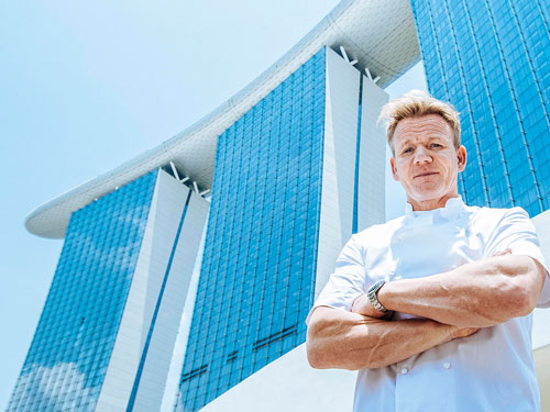Chef Gordon Ramsay di Marina Bay Sands