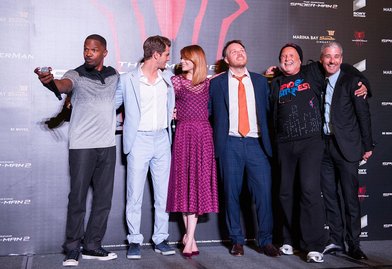 Para Pemain The Amazing SpiderMan 2 Berjalan di Atas Karpet Merah