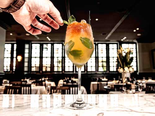 milano swizzle di Amaro Bar di Marina Bay Sands