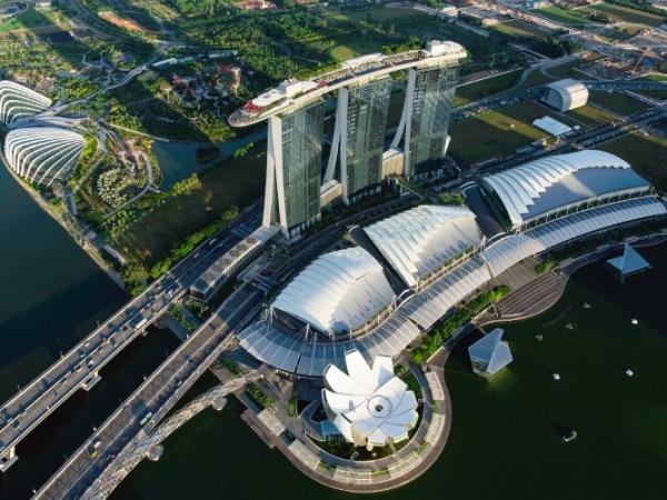Sustainability was built into the design and construction phases of Marina Bay Sands.