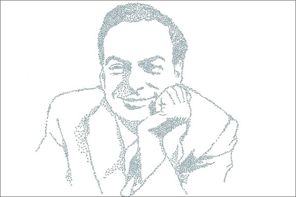 Ilustrasi Potret Richard Feynman