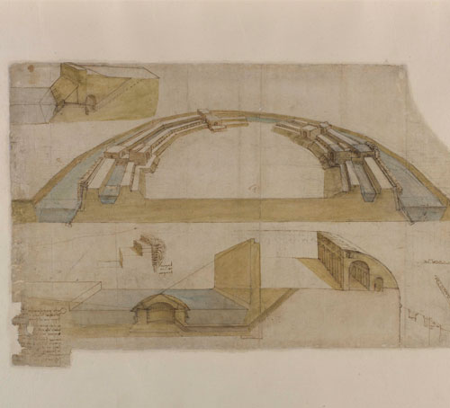 Codex Atlanticus - Studies for a Large Fortress