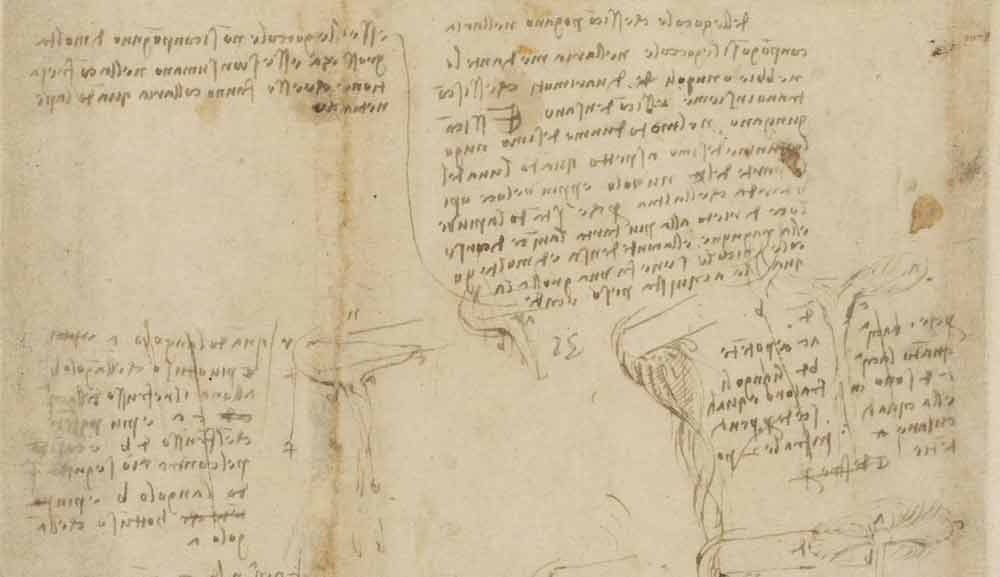 Studi mengenai Formasi Air Hujan sekitar tahun 1508 F.796 halaman ganjil dari Codex Atlanticus Leonardo da Vinci
