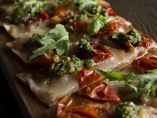 Paket Santap Siang Istimewa Bread Street Kitchen - Flatbread, Caramelized Onions, Taleggio Cheese