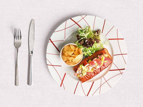 Makan siang di db Bistro and Oyster Bar, Marina Bay Sands