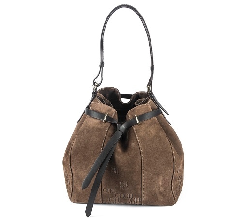 CH Carolina Herrera - Western Large Suede Bucket Bag