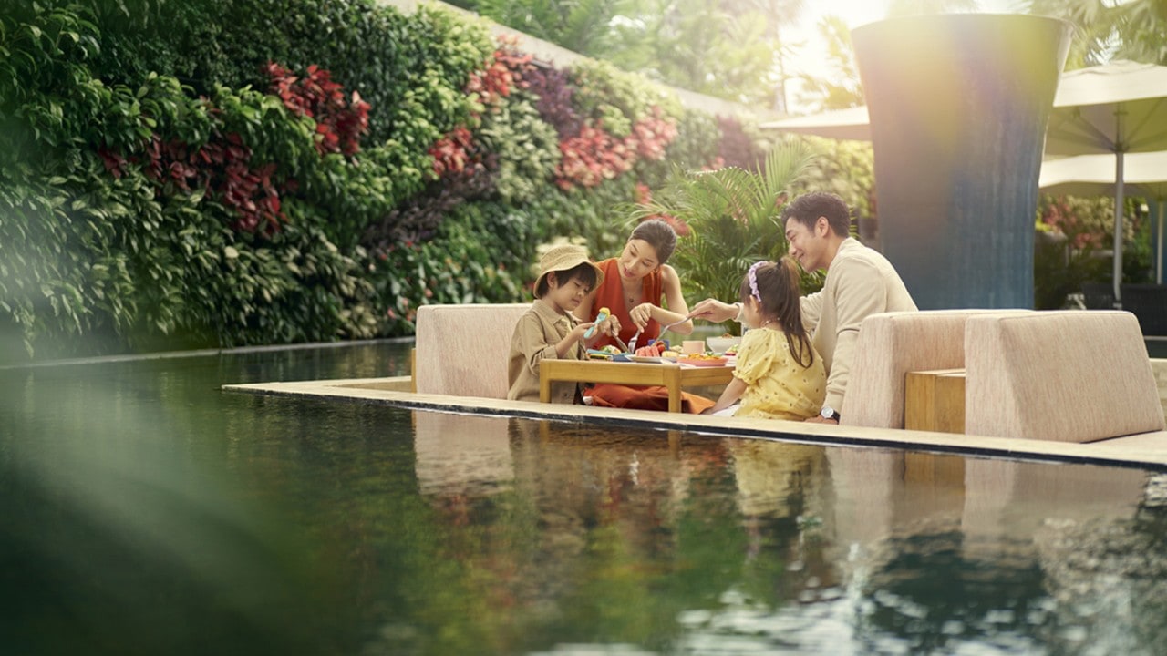 Family at Marina Bay Sands