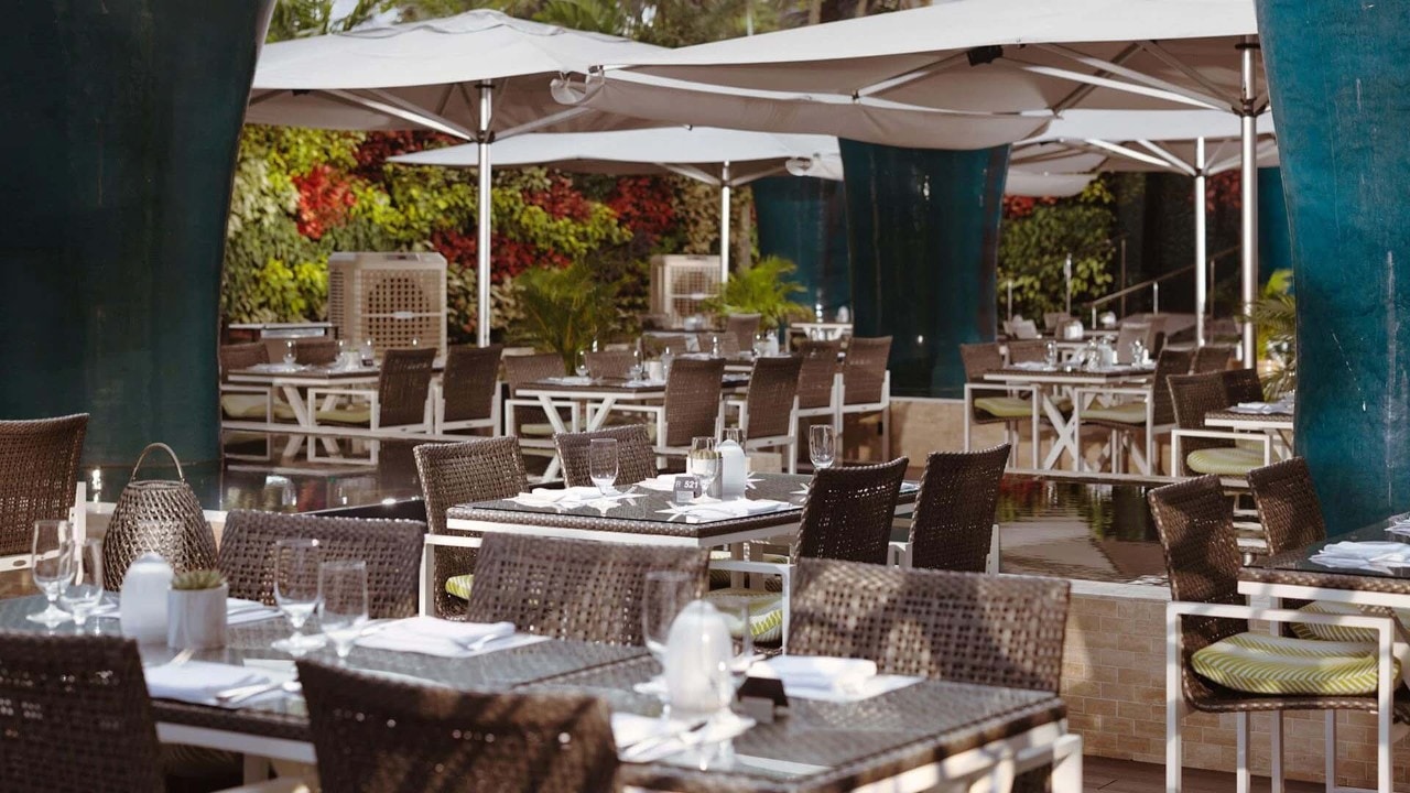 Dine alfresco in RISE Restaurant